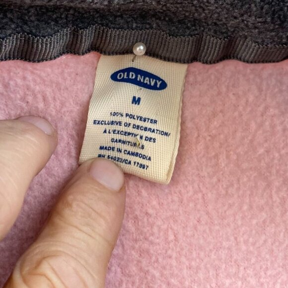 Old Navy Women's Fleece Vest Medium Full Zip Pink Outdoors Casual - Picture 3 of 8